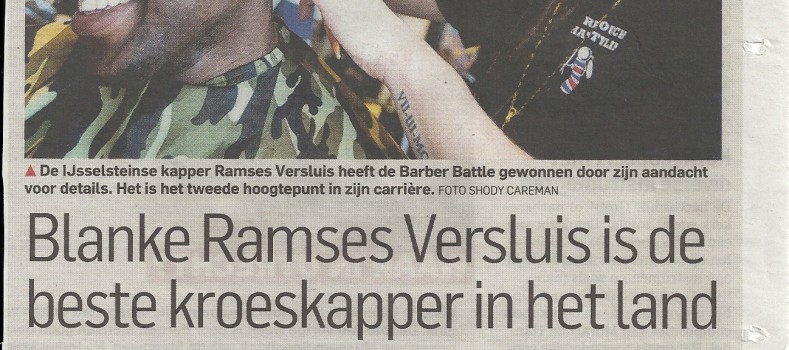 Krantenartikel Blanke Ramses Versluis